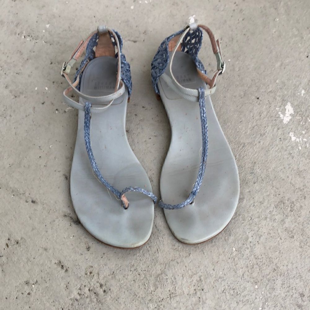 Stuart  Weitzman  Jute T  sandals